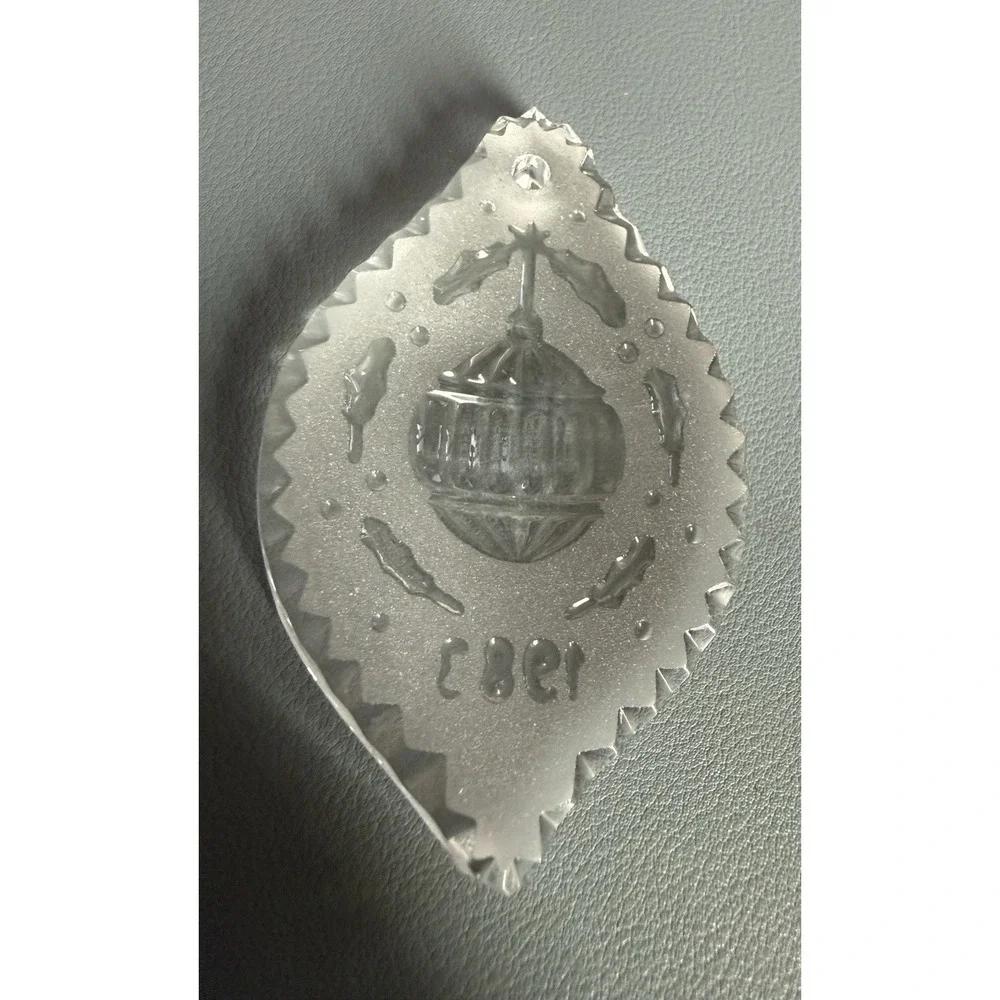 Waterford Crystal Ornaments (2) 1983 - Vintage Bell & Ball